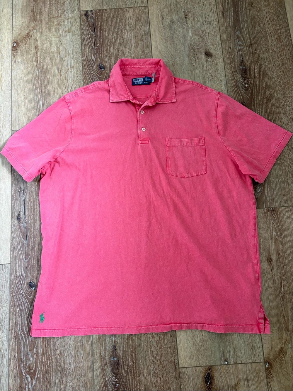 Polo by Ralph Lauren Coral Pink Short-Sleeve Polo with Chest Pocket